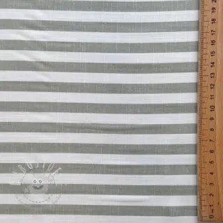 Viskosestoff YARN DYED Stripes SMALL green