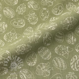 Dekostoff Linenlook premium Easter Egg Tale