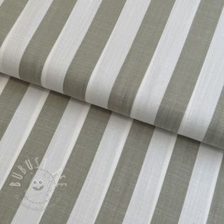 Viskosestoff YARN DYED Stripes BIG green