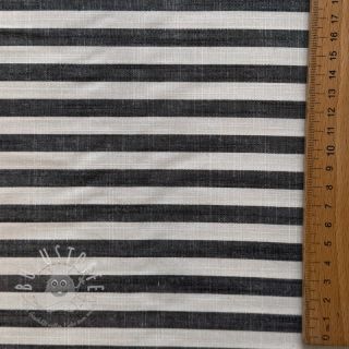 Viskosestoff YARN DYED Stripes SMALL navy