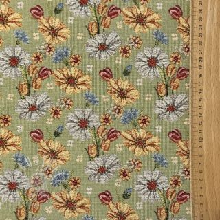 Dekostoff GOBELIN premium Floral Easter Flower