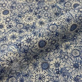 Dekostoff Linenlook Bloom Fully Mix digital print