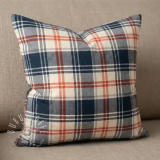 Baumwollstoff YARN DYED BRUSHED Check Mia navy