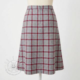 Baumwollstoff YARN DYED BRUSHED Check Dara grey