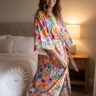 Viskosestoff RADIANCE Flowers Lirie digital print