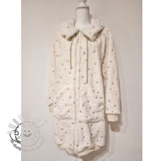 Mantelstoff TEDDY Tossed hearts gold