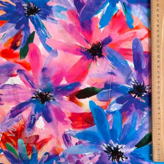 Viskosestoff ECOVERO Flowers design D digital print