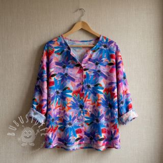 Viskosestoff ECOVERO Flowers design D digital print