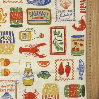 Dekostoff Mediterranean Vibe digital print