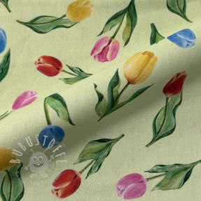 Dekostoff Tulip Flower Field digital print