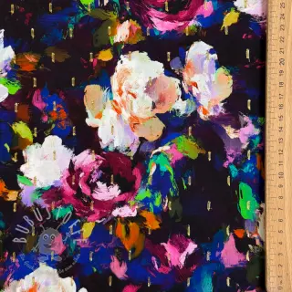 Viskosestoff LUREX Flower Tanja digital print