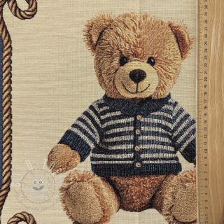 Dekostoff GOBELIN PREMIUM Teddy Bear Nautic PANEL