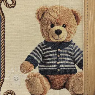 Dekostoff GOBELIN PREMIUM Teddy Bear Nautic PANEL