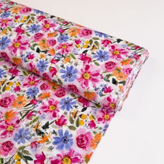 Viskosestoff RADIANCE Flowers Polly digital print