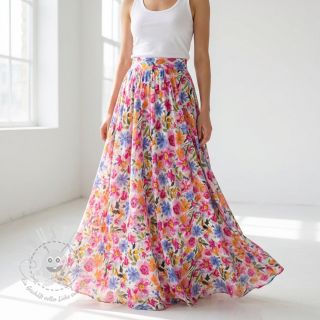 Viskosestoff RADIANCE Flowers Polly digital print