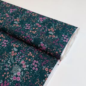 Viskosestoff ECOVERO Flowers Galia green