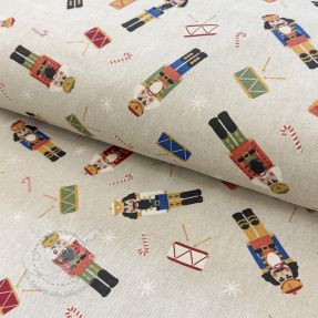 Dekostoff Linenlook premium Nutcracker Candy Drum