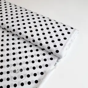 Viskosestoff RADIANCE Polka dot white