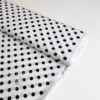Viskosestoff RADIANCE Polka dot white