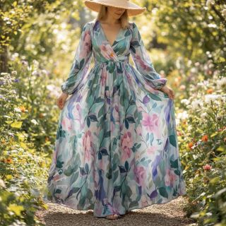 Viskosestoff RADIANCE Flower design C digital print