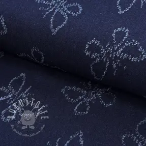 JEANS DENIM JACQUARD Butterflies