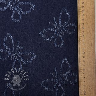 JEANS DENIM JACQUARD Butterflies