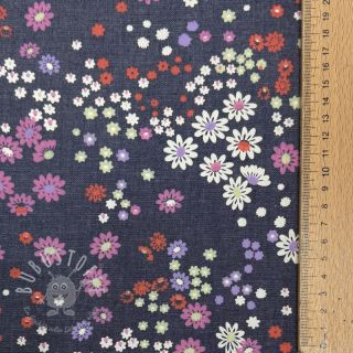 Baumwollstoff JEANS Hearts