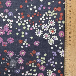 Baumwollstoff JEANS Hearts