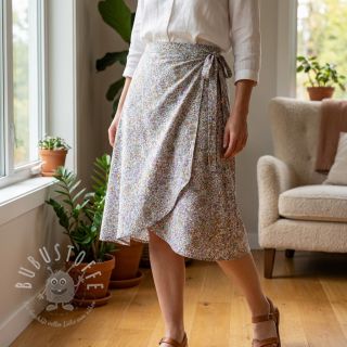 Viskosestoff ECOVERO Flowers Galia offwhite