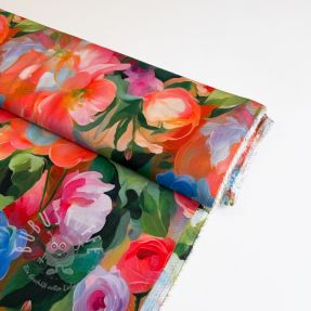 Viskosestoff RADIANCE Flower design B digital print