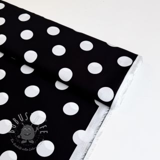 Viskosestoff RADIANCE Polka BIG dot black
