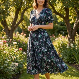 Viskosestoff RADIANCE Flowers Jamie digital print