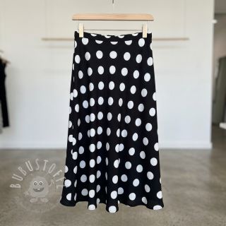 Viskosestoff RADIANCE Polka BIG dot black