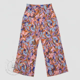 Baumwollstoff VISCOSE Flowers dark petrol