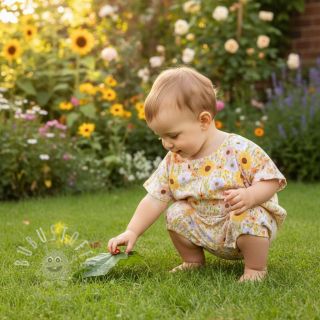 Double gauze/musselin Flowers Hot summer digital print