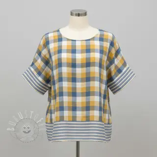 Double gauze/musselin DOUBLE SIDED Summer Check