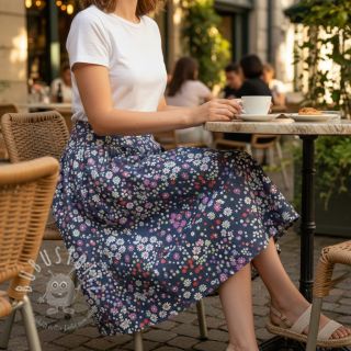 Baumwollstoff JEANS Hearts