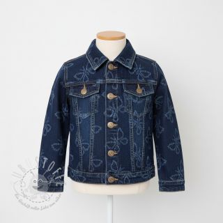 JEANS DENIM JACQUARD Butterflies