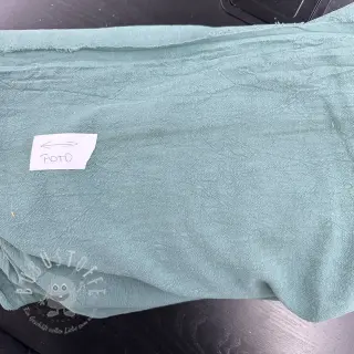 Leinenstoff gewaschen STONEWASHED PREMIUM dark mint 2nd class