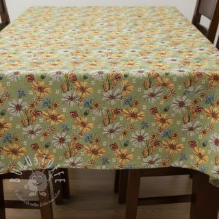 Dekostoff GOBELIN premium Floral Easter Flower