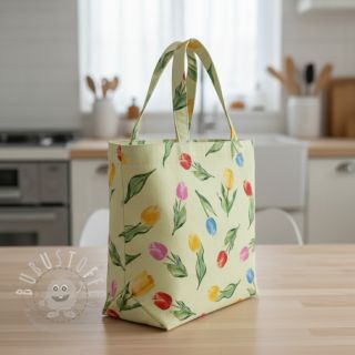 Dekostoff Tulip Flower Field digital print