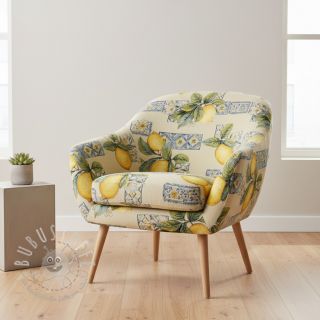 Dekostoff GOBELIN premium Citrus Lemon Azulejos