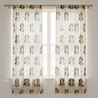 Dekostoff Linenlook premium Viva Flower Girl