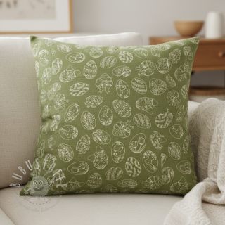 Dekostoff Linenlook premium Easter Egg Tale