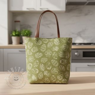 Dekostoff Linenlook premium Easter Egg Tale