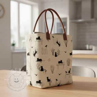 Dekostoff Linenlook premium Cat Sea Life