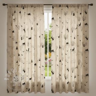 Dekostoff Linenlook premium Cat Sea Life