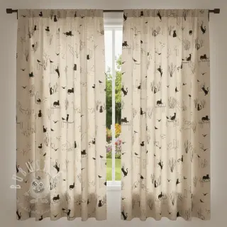Dekostoff Linenlook premium Cat Sea Life