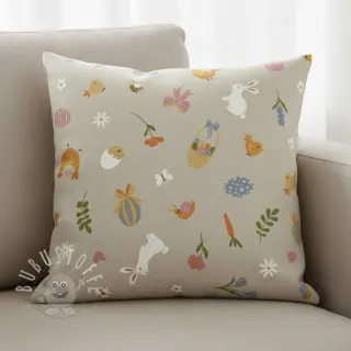 Dekostoff Linenlook premium Easter Doodle Icon