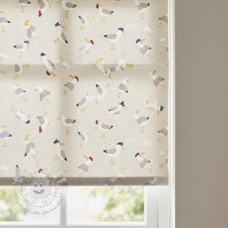 Dekostoff Linenlook premium Seagull dress up